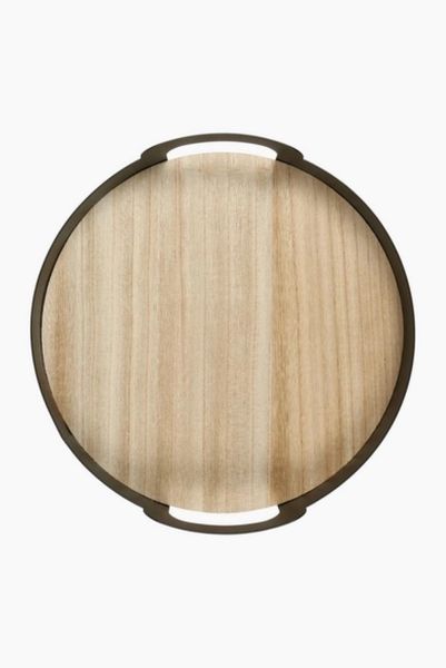 Urban Metal And Wood Tray,