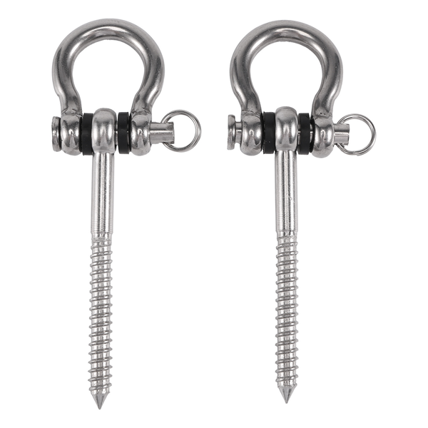 2 Pcs 304 Stainless Steel Screw Bracket Heavy Duty 180 Swing Hangers