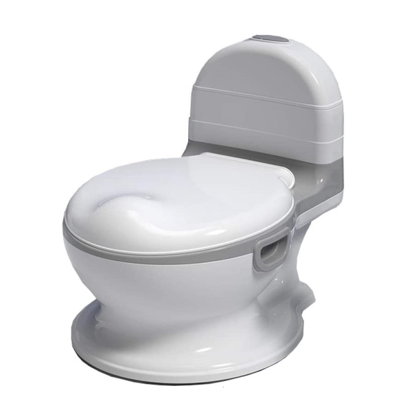 Baby Potty Training Toilet Bowl Seat - White/Grey