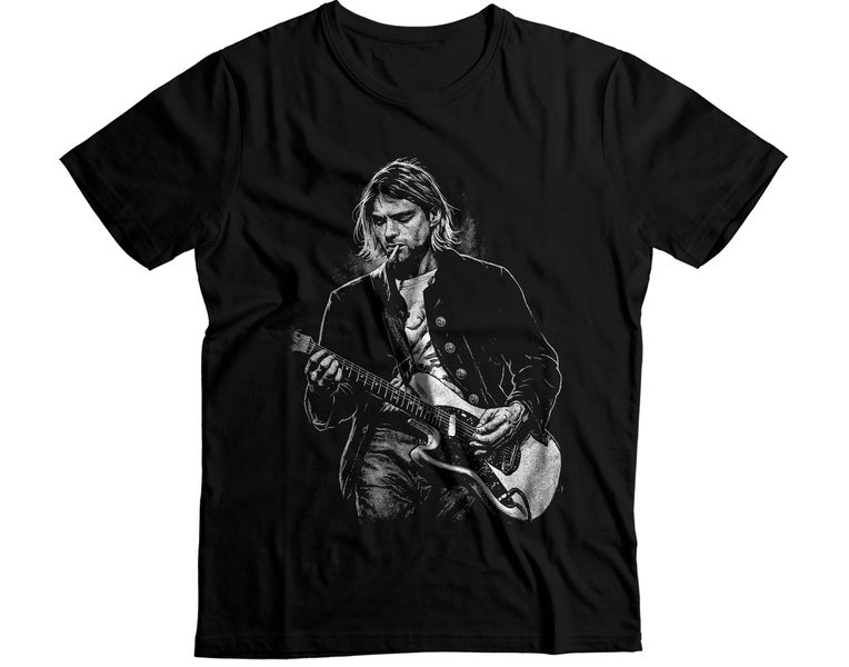 Kurt Cobain Nirvana Grunge Legend Portrait Graphic T-Shirt