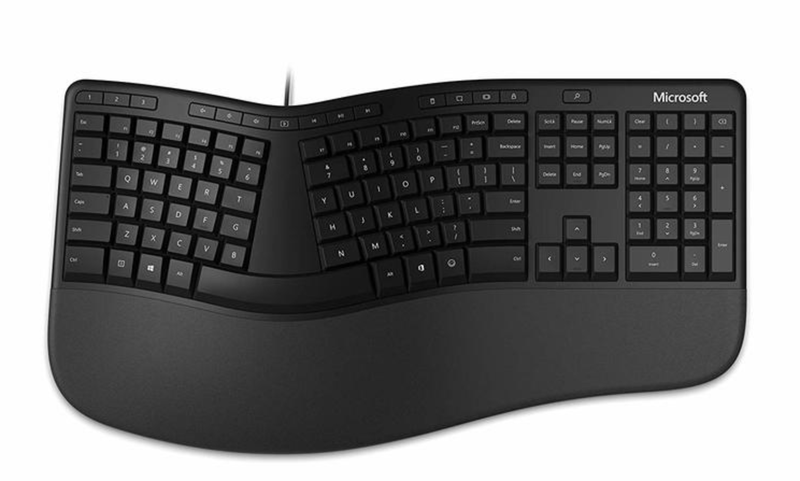 Microsoft - Ergonomic USB Wired Keyboard