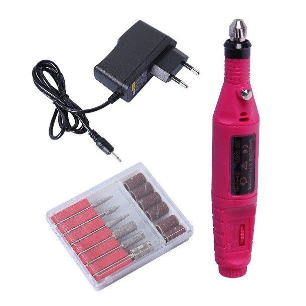 Speed Variable Rotary Detail Carver Pen Shape Nail Art Drill Pink ...