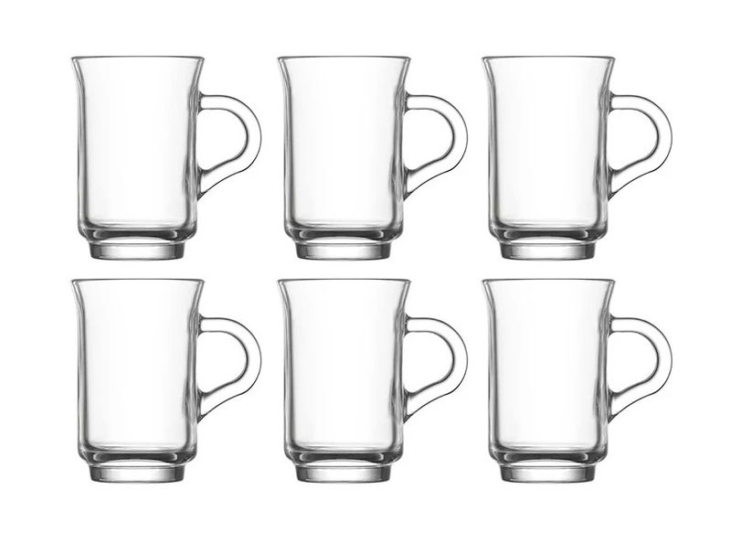 Elegant 6 Piece Round Coffee Mug - 250ml