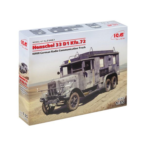 ICM35467 1/35 Henschel 33 D1 Kfz 72 WWI Plastic Kit