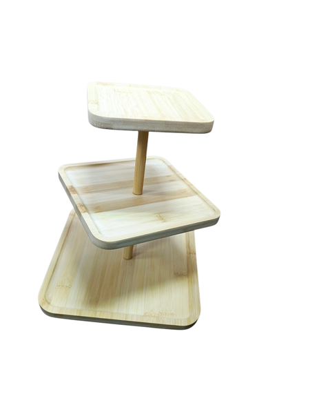 3-Tier Bamboo Cake Stand