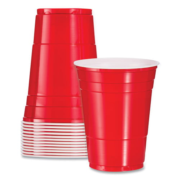 Party Cups 500ml - Red - 20 pack