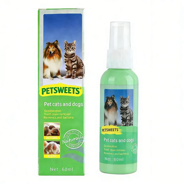 Dog Oral Care Spray Pet Teeth Cleaning Spray for Dogs &amp; Cats