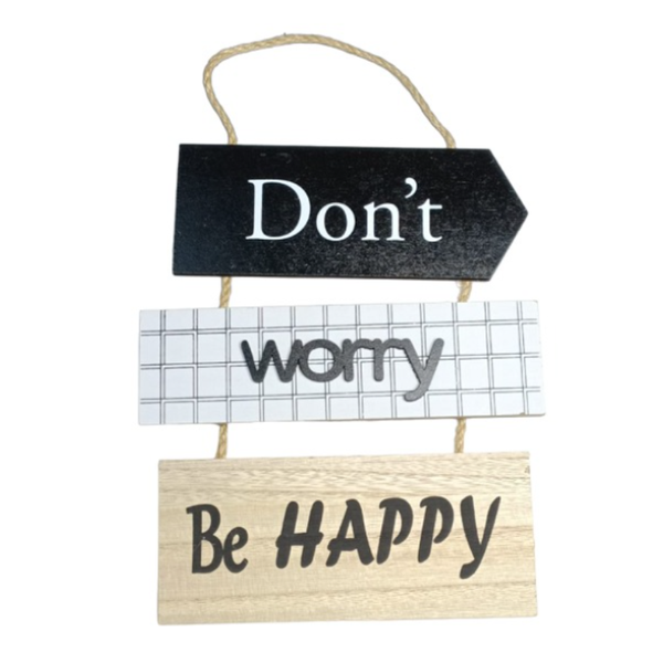 M19138 Wooden Wall Hang Decor - 24cm