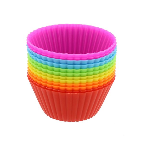 Silicone Muffin Cups - 12-Piece