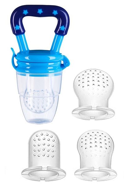 Baby Fruit/Veg/Medicine Feeder Pacifier with 4 Silicone Teats Sizes