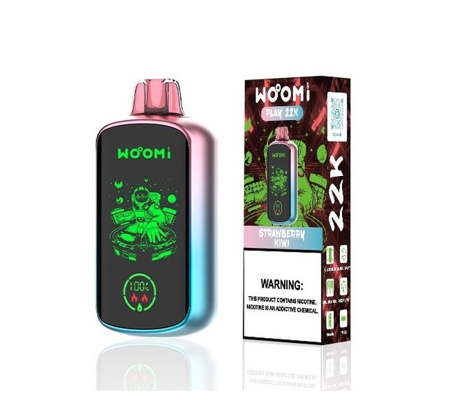 Woomi Play 22K Puff Disposable Vape 5% - Strawberry Kiwi