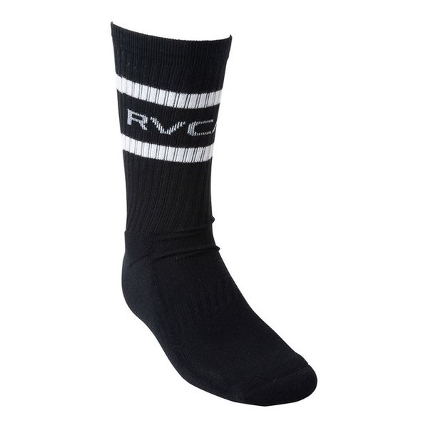 RVCA Mens 2 Pack Striped Crew Socks