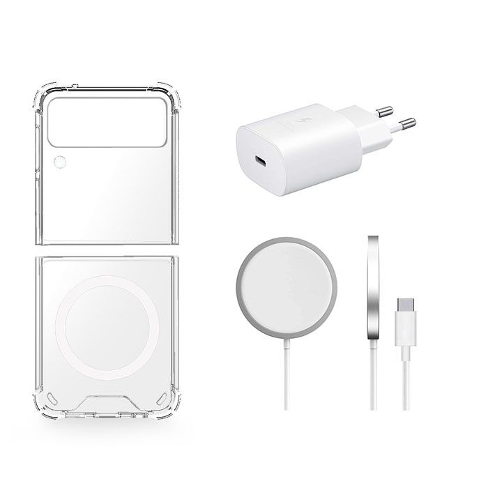 Combo Deal Case & Wireless Charger for Samsung Z Flip 4