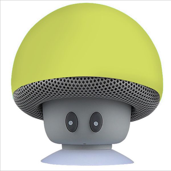 Wireless Mini Mushroom Portable Speaker - Lime Green