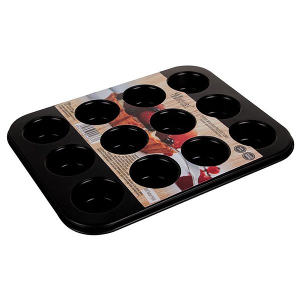 Bulk Pack x 6 Mini Non Stick Cup Cake Pan - 4x2cm Holes