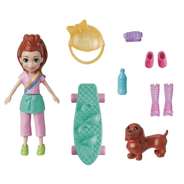 Polly Pocket Dolls With 18 Themed Accessories