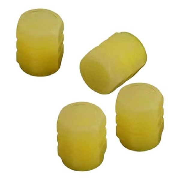 4Pcs Universal Glow-in-the-Dark Tire Valve Stem Caps