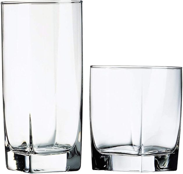 Set of 12 Arc Sterling Whiskey and Hiball Glasses
