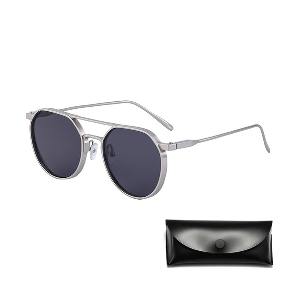 Premium Metal Pilot Sunglasses Round Frame Sunglasses