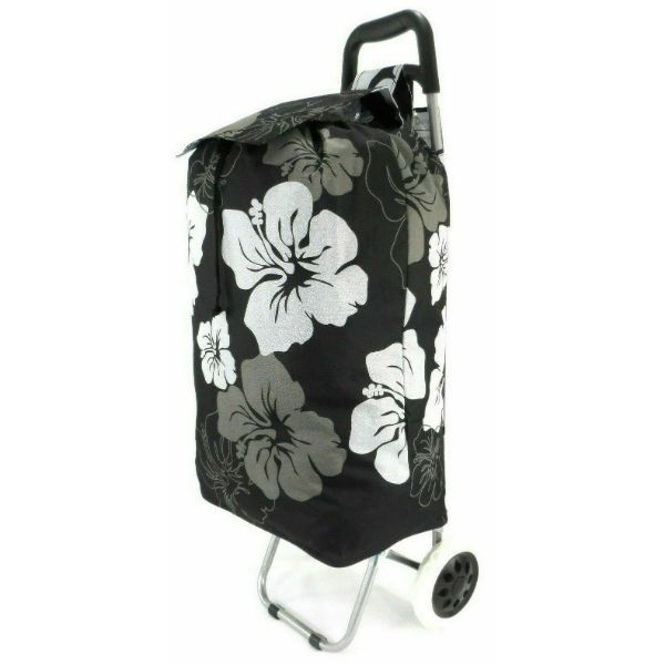 Shopping Folding Lightweight Printed Trolley Bag image