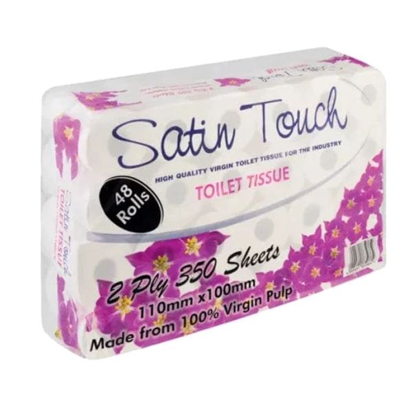 Satin Touch Premium Virgin 2 Ply Toilet Paper 48s