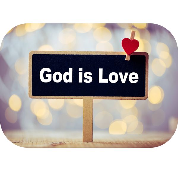 God Is Love Pin Board Printed Mouse Pad