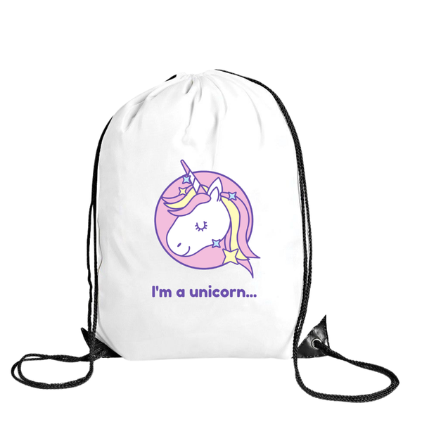 Baby Gifts - Drawstring Bag -Polyester - Im a Unicorn