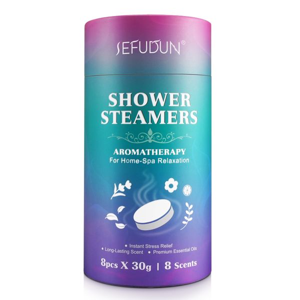 SEFUDUN Bath Essential Oil Effervescent Tablets - 8 Pack Spa Aromatherapy