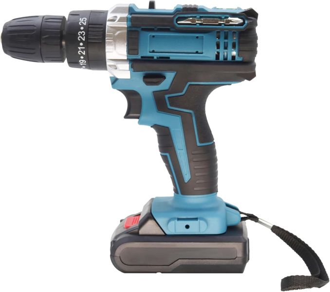 Cordless Hammer Drill Set, with 2 batteries 21V 1.5 mAh