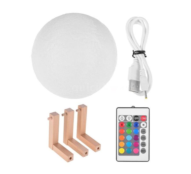 3D Moon Lamp with Adjustable Brightness