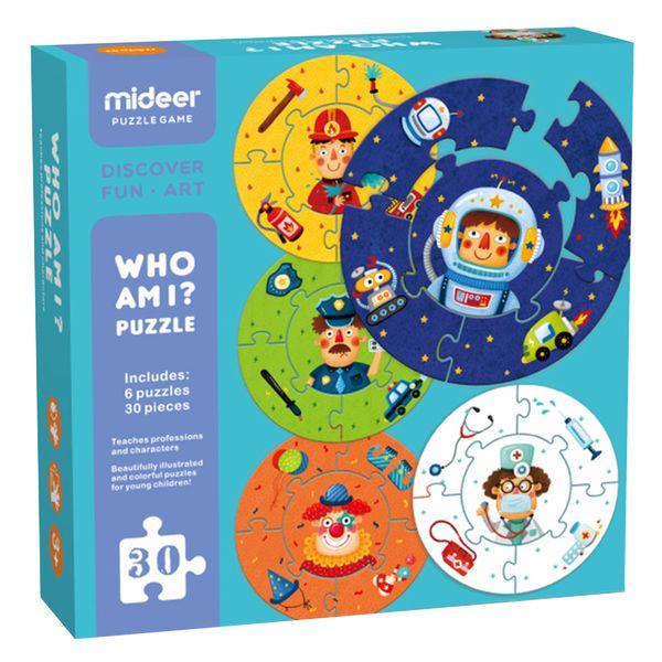 Mideer Who Am I Puzzle - 6 Puzzles