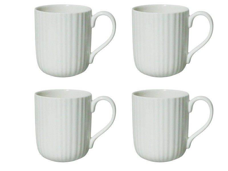 George &amp; Mason Mina Porcelain Mug - 400ml 4-Piece White