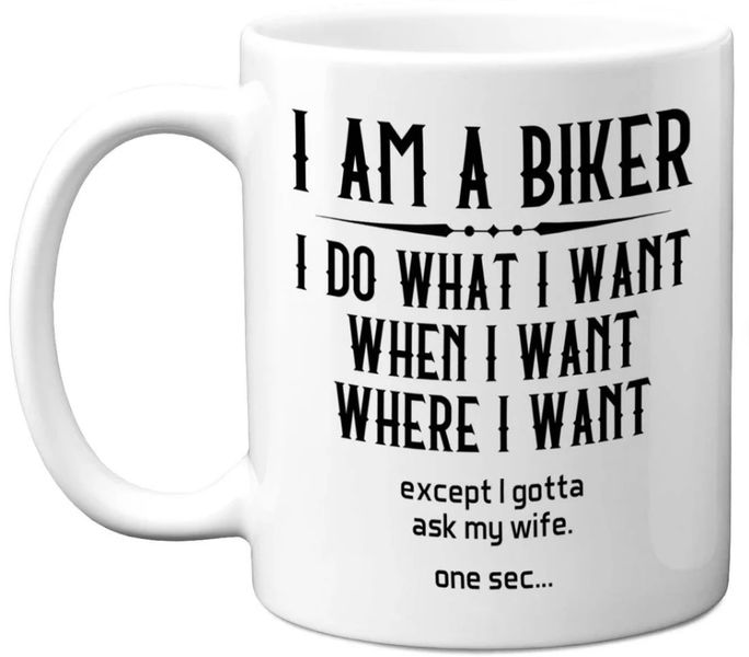 I'm A Biker Motorbike Birthday Christmas 11oz Ceramic Premium Coffee Mug