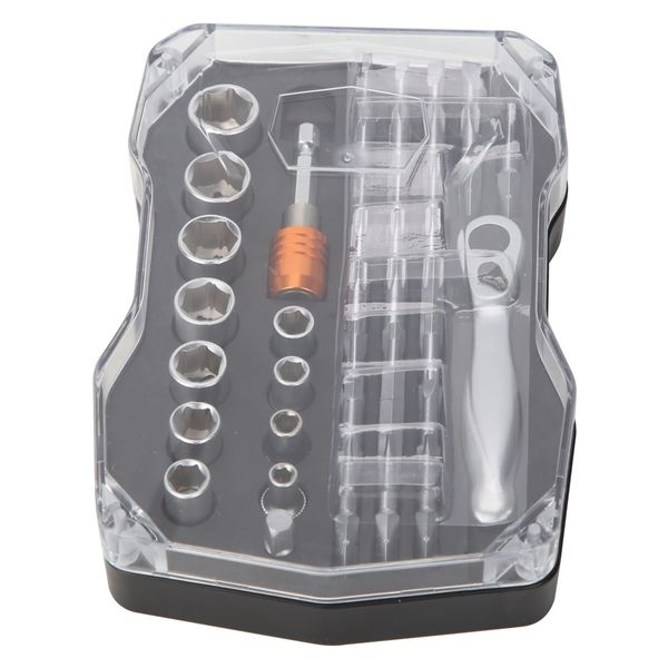 Mini Ratchet Wrench Set with Star/Hex Bits - Multi-Task Hand Tool Kit