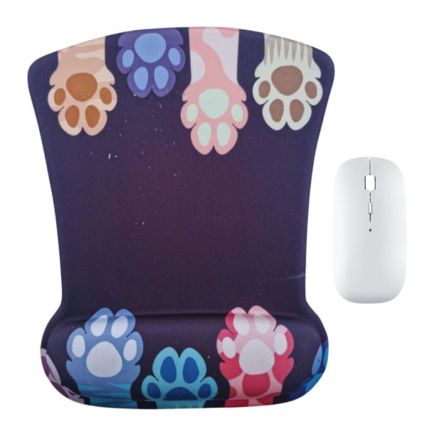 LD Ergonomic Cats Paws Mouse pad and Wireless Mouse