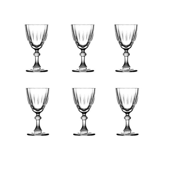 Diamond water Glass 6pc 300ml