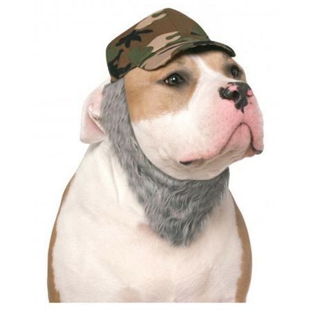 Hunters Hat with Beard Accessory for Pets Image