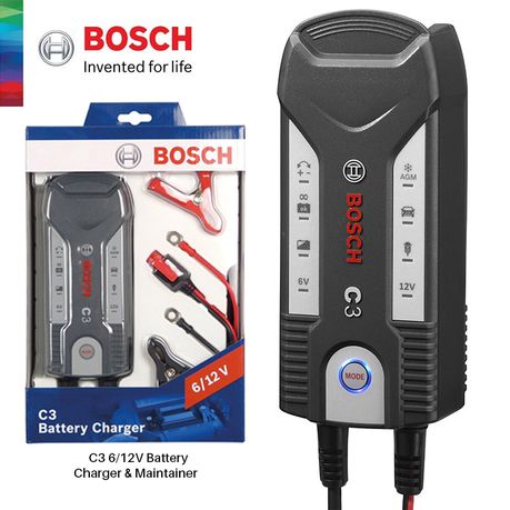Bosch C3 Smart Fully Automatic 6/12V Battery Charger | Buy Online in South  Africa 
