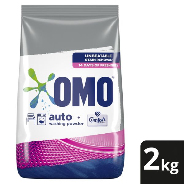 OMO Stain Removal Auto Washing Powder Detergent with Comfort Freshness 2kg