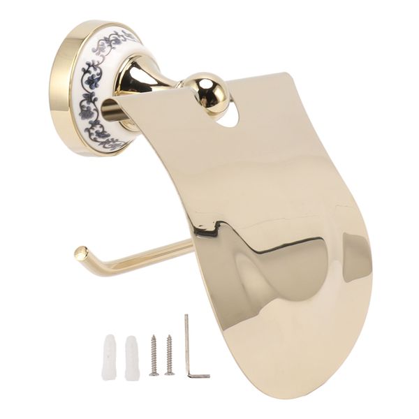 Gold Vintage Stainless Steel Toilet Paper Holder
