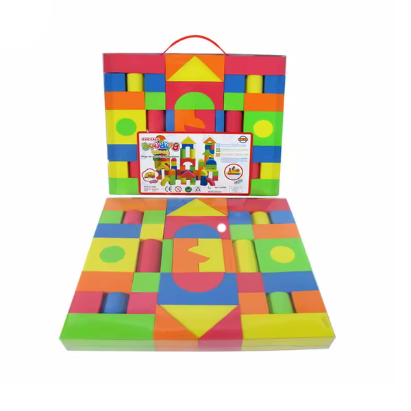 Educational Eva Stacking Foam Building Blocks - 41 Piece