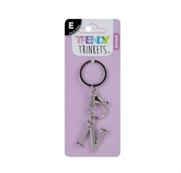 Metal Alpha Keychain "N" X 2 image