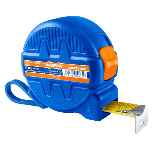 Wadfow - High-Quality Steel Measuring Tape (3m x 16mm)