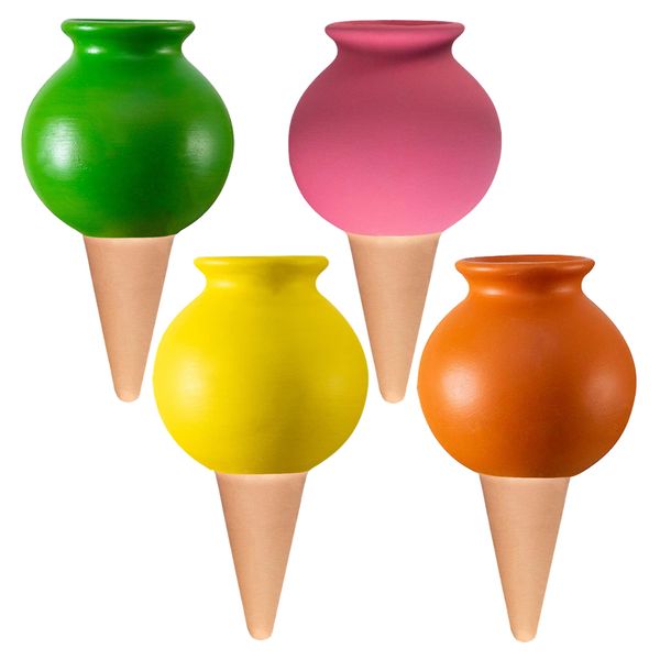 Home Garden Novelty Self Watering Globe Irrigation Set of 4(12cm)