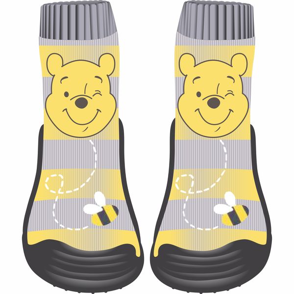 WINNIE THE POOH By Disney Official Licensed-Baby Socks with Non-Slip Sole