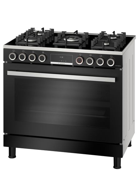 Bosch 90cm Series 8 Gas Range Hybrid Cooker 90cm Black