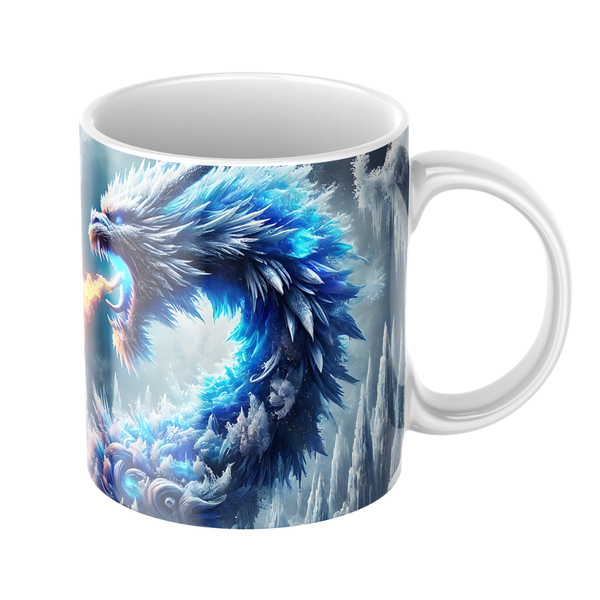 Dragons of Ice &amp; Fire - Elemental Battle Fantasy Mug
