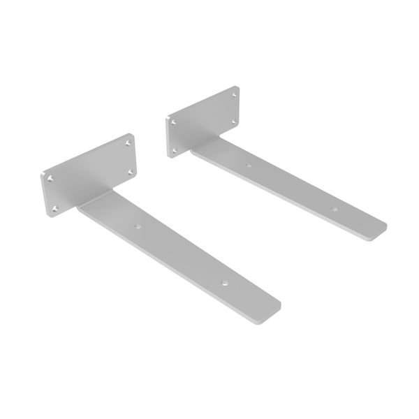 Floating Shelf White Bracket Heavy Duty for Wall Mounted Shelves-8 INCH