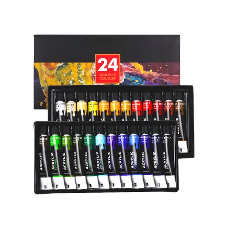 24 Piece 12ml Premium Acrylic Paint Tube Set