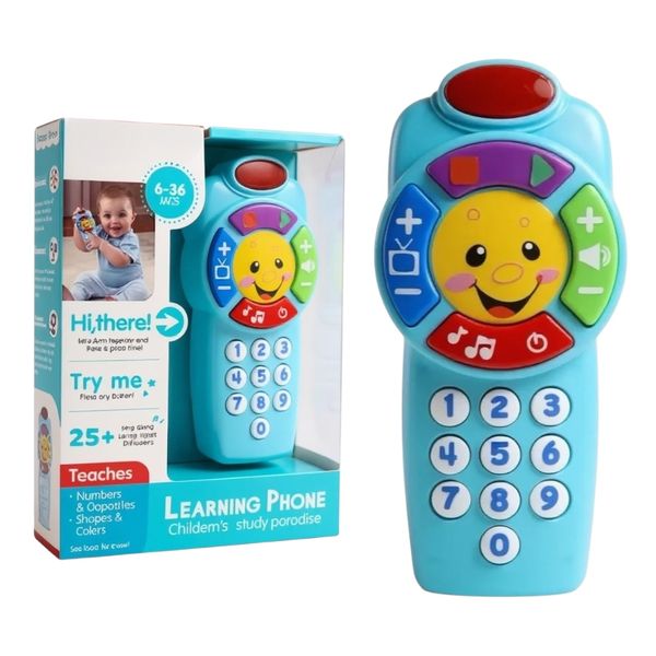 Toddler Educational Cartoon Musical Light-Up Baby Smartphone Toy
